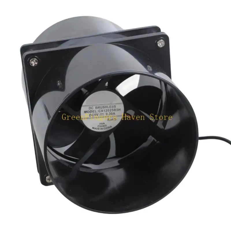 F68D USB 5V 12cm Exhaust Fan 3 Speed Adaptable For 3D Printer Enclosures Ventilation