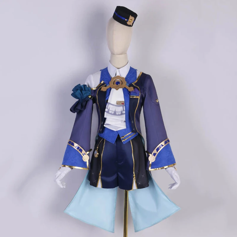 Game Honkai Star Rail Cute boy Misha Cosplay Daydream Hotel Cos deep blue Costume A