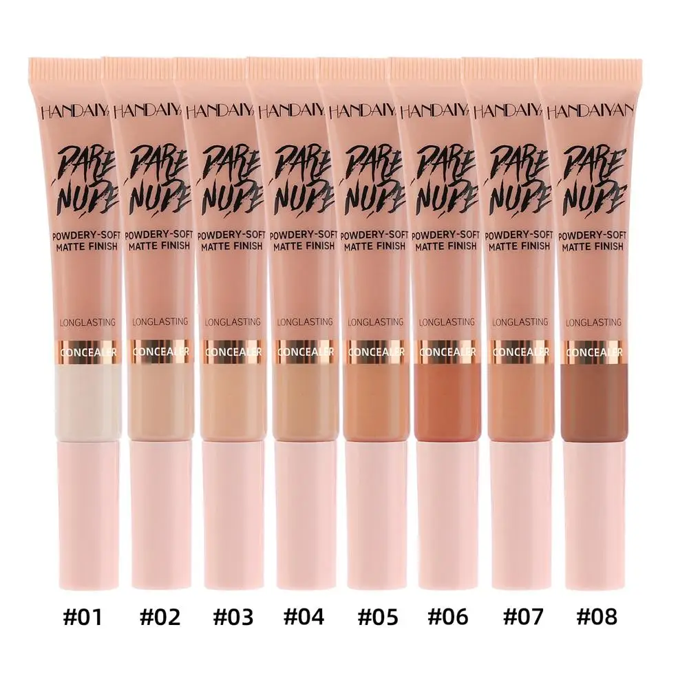 Bâton correcteur waterproof pour couvrir les taches d'acné, fond de teint liquide de vachette foncé, modifier le teint de la peau, crème de fond de teint, 8 documents