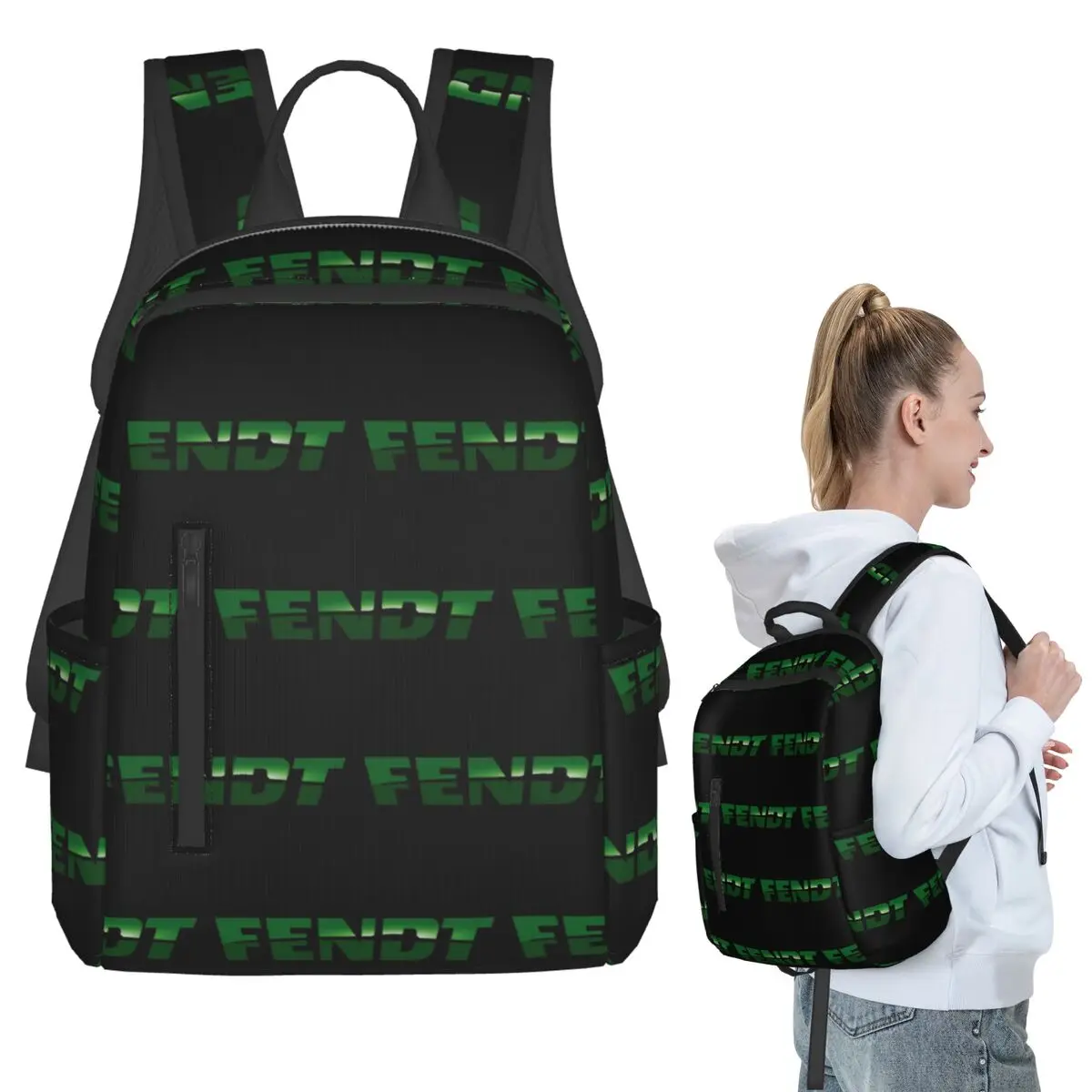 Fendt German Tractors Backpack Student BookBag Boys Girls School Bag Computer Shoulder Bags Men Women