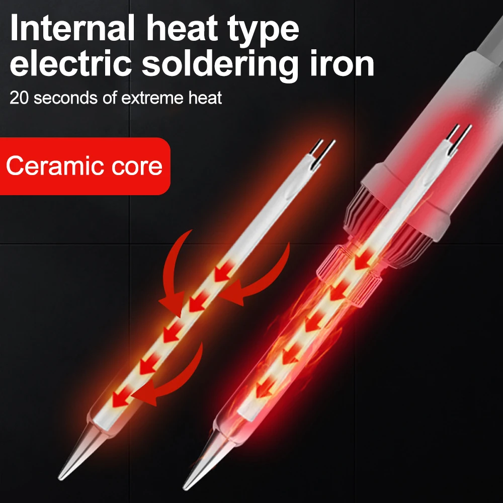 60W saldatore Protable regolazione digitale della temperatura 110V 220V riscaldamento interno in ceramica termica strumenti di saldatura elettronici