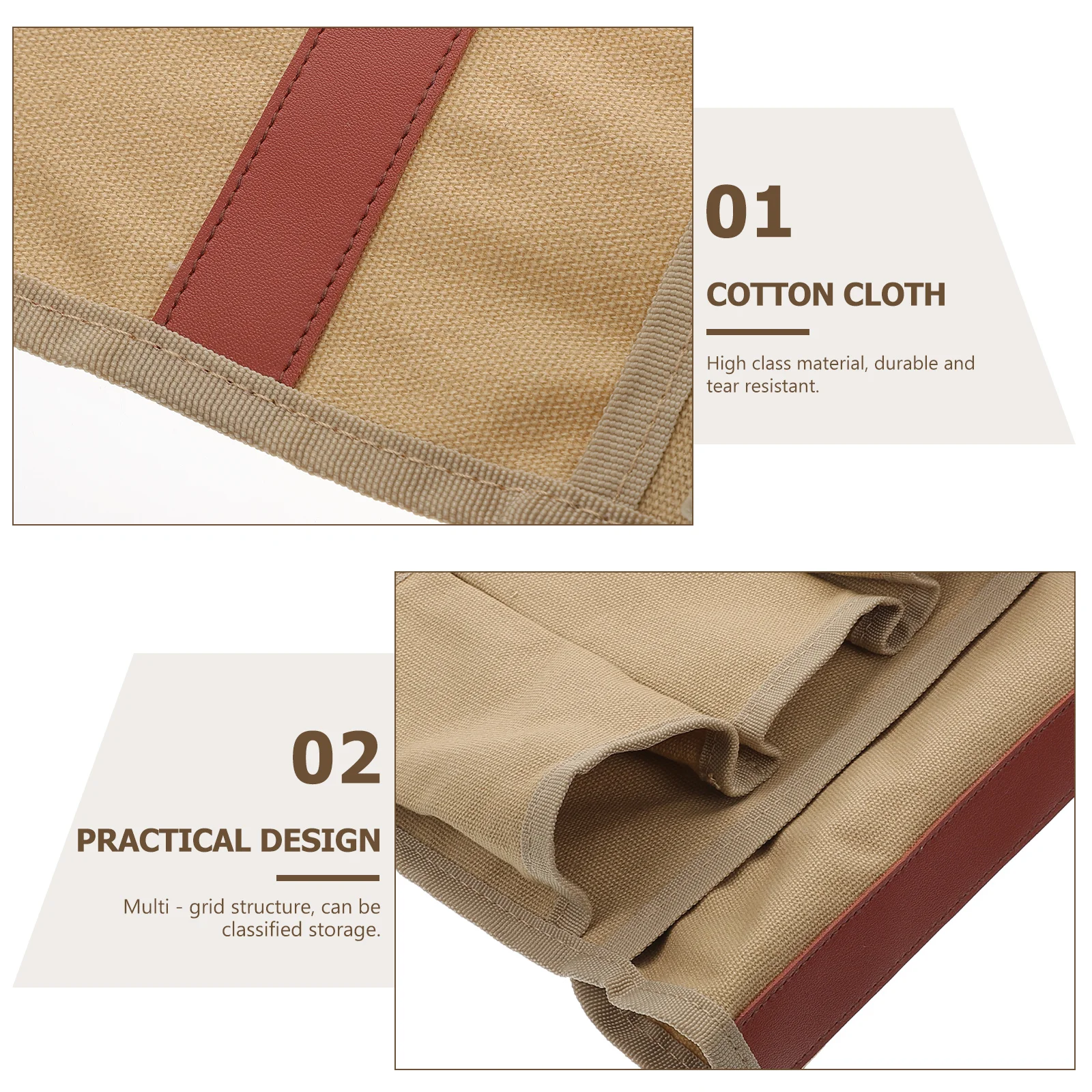 

Outdoor Storage Bag Armrest Organizer Hanging Camping Chair Household Picnic Armchair Cotton