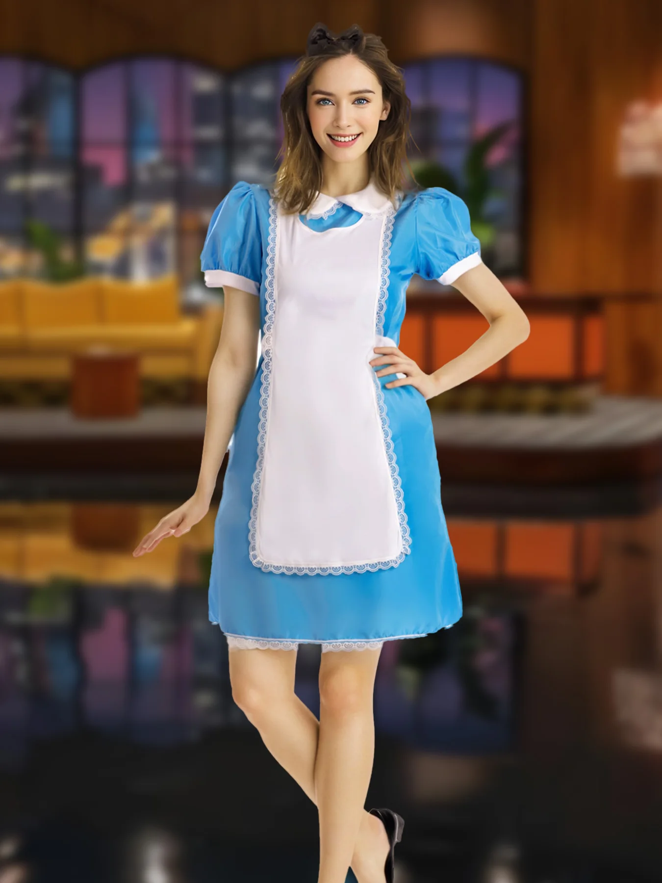 Halloween Costume Adult Roleplay Maid Uniform Cosplay Party Costume Halloween Carnival Fancy Stage Performance Costume