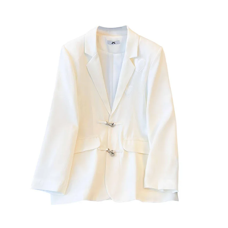 150Kg Plus Size busto da donna 154 autunno blazer larghi giacca cappotto temperamento a maniche lunghe bianco 4XL 5XL 6XL 7XL 8XL 9XL