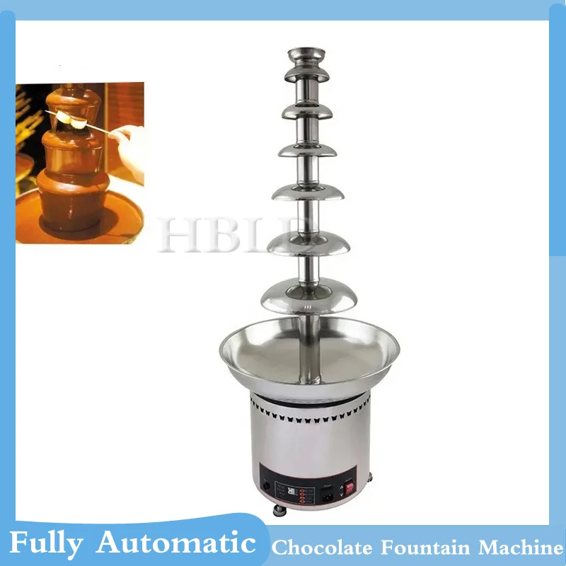 220V/110V 7-Layer Electric Commercial Chocolate Fountain Machine Candy Machine