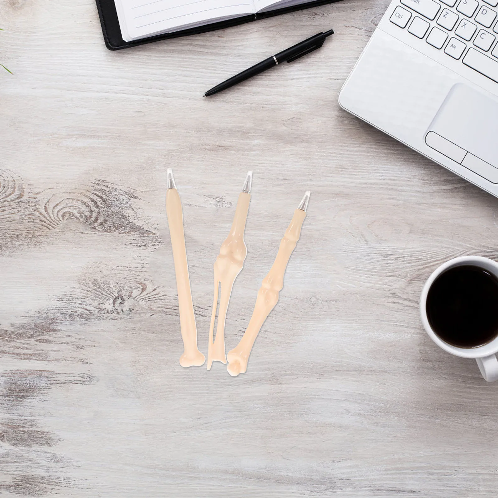 

20Pcs Creative Bone Ballpoint Pens Blue Ink Plastic 147mm for Medical Workers Nurses Doctors Students Office Stationery Bone