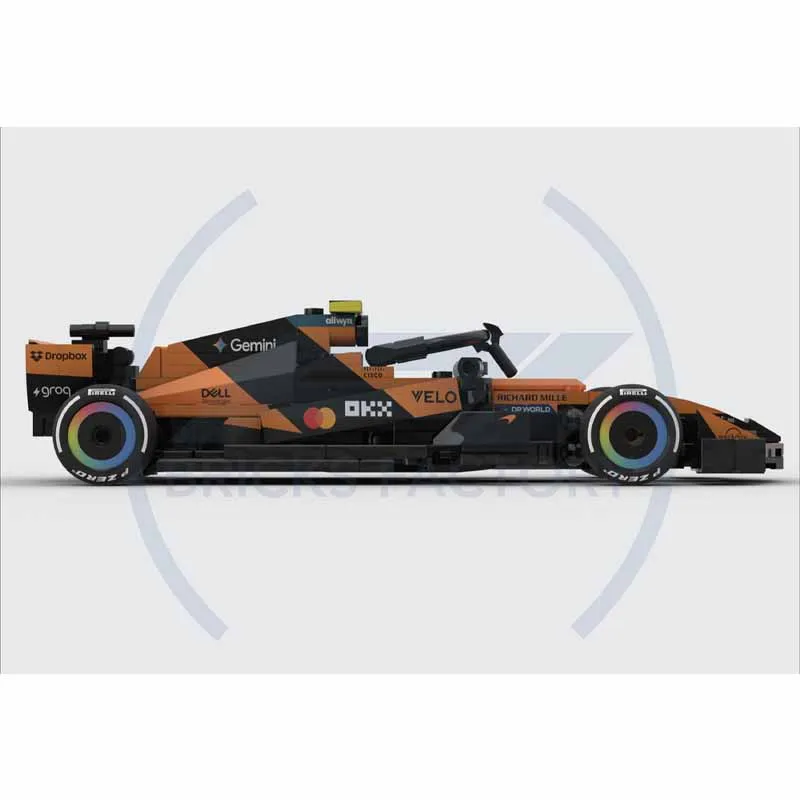 MOC-256420 New Urban Sports Racing Car Building Block Model 256 Parts MOC Creative Boys Children's Birthday Christmas Toy Gift