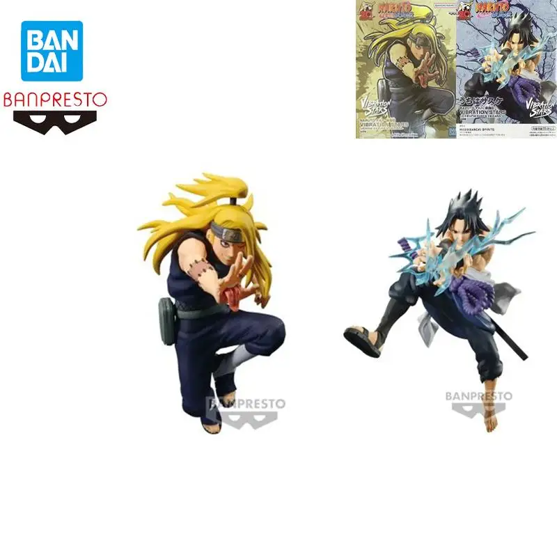 

Оригинальные подлинные Bandai Banpresto Naruto вибрационные звезды Учиха Саске Дейдара аниме фигурки модель игрушки коллекции подарок