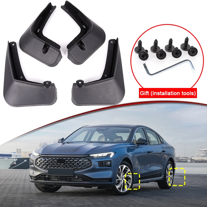 Car Styling For Ford Taurus Mondeo 2022 2023 Car Mud Flaps Splash Guard Mudguards MudFlaps Front Rear Fender Auto Accessories