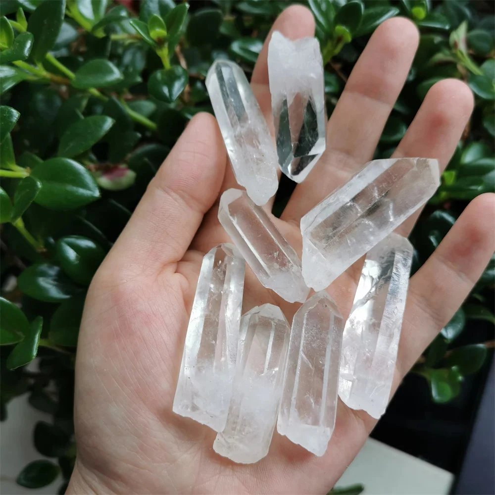 4-10cm Natural Clear Quartz Crystal, Clear Crystal Point,Free Standing Crystal,Imperfect Bulk White Quartz Degaussing Decoration