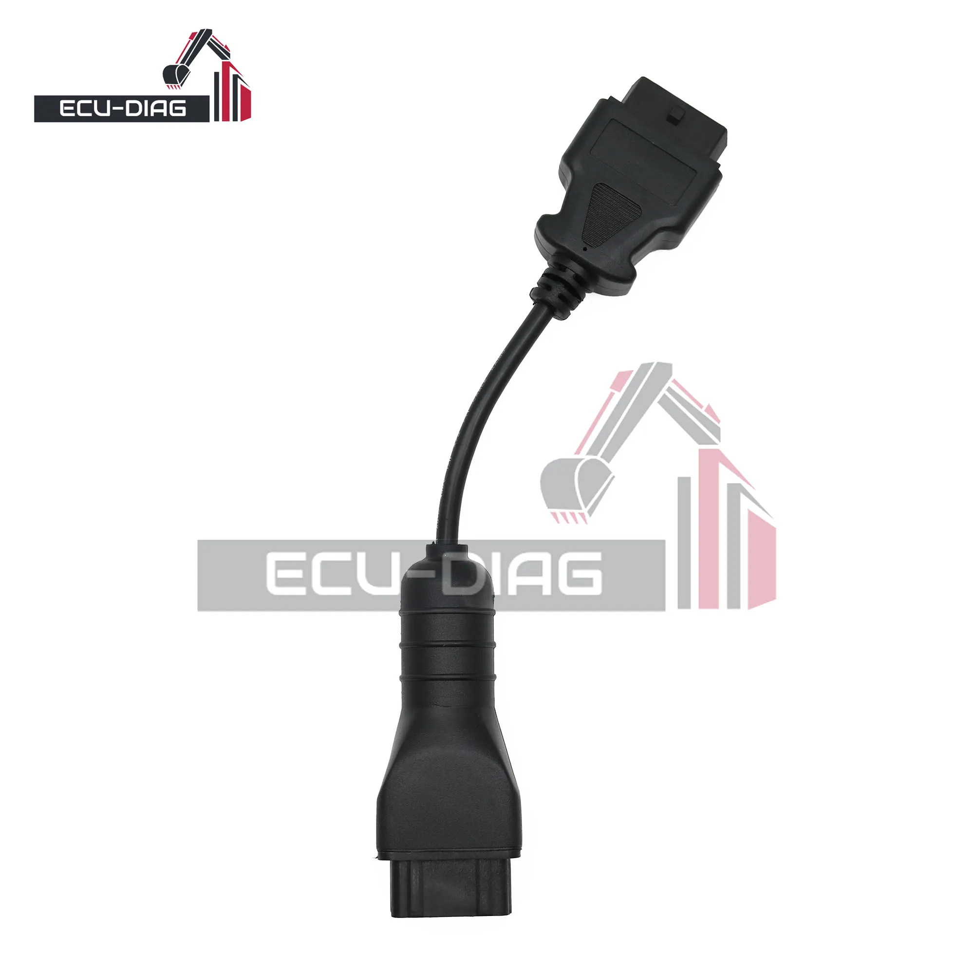 VOLVO diagnostic tool 2-wire 12pin diagnostic cable OBD transmission cable suitable for Vocom truck excavator diagnosis