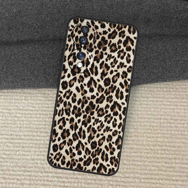 حافظة بطبعة الفهد لهاتف Honor Magic 7 Lite 5 6 Honor 200 Pro X8b X9a X8a X8 X9 X9c X9b 50 70 90 Lite Cover