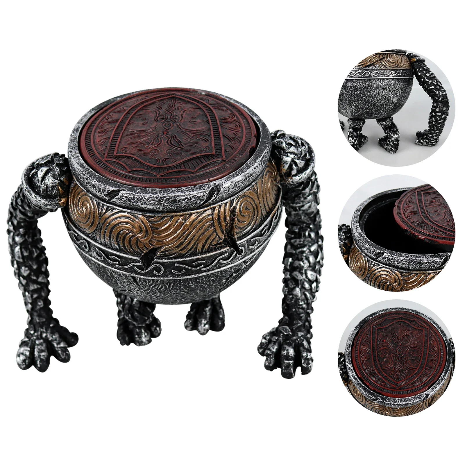 Pot Boy Statues Merch Figure 5 Color Changing Led Lights Elden Lamp Figurines Resin Ring For Halloween Home Decor Collections