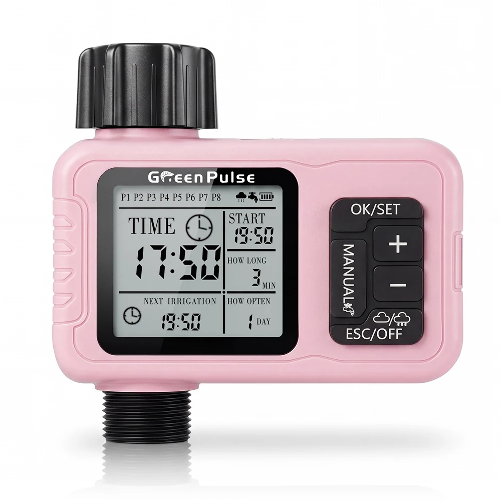 1-Zone Water Timer for Garden Hose Programmable Outdoor Watering Timer With Rain Delay Automatic Irrigation Controller for Lawn