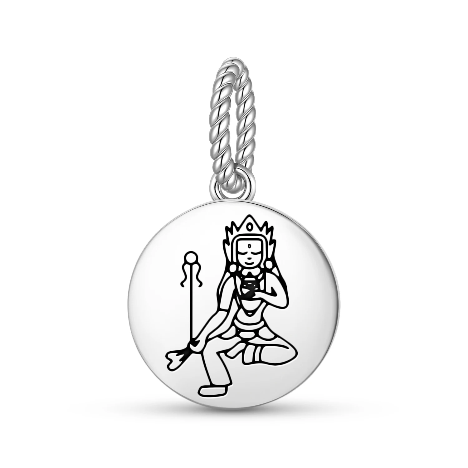 

Буддийский кулон «Мандарава» из стерлингового серебра 925 пробы, с символическим дизайном, для женских браслетов и ожерелий, модное украшение