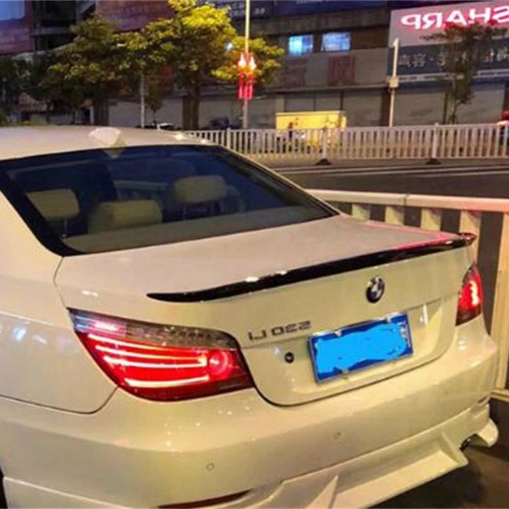 For BMW M5 E60 Spoiler 2006-2010 520 525li 528li High Quality ABS Material Car Rear Wing Primer Color Rear Spoiler