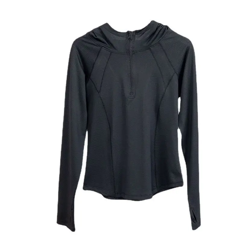 

Pilates Nude Yoga Women's Fitness Quick Drying Exercise T-shirt Slim Yoga Clothes Running Training Long Sleeved Top