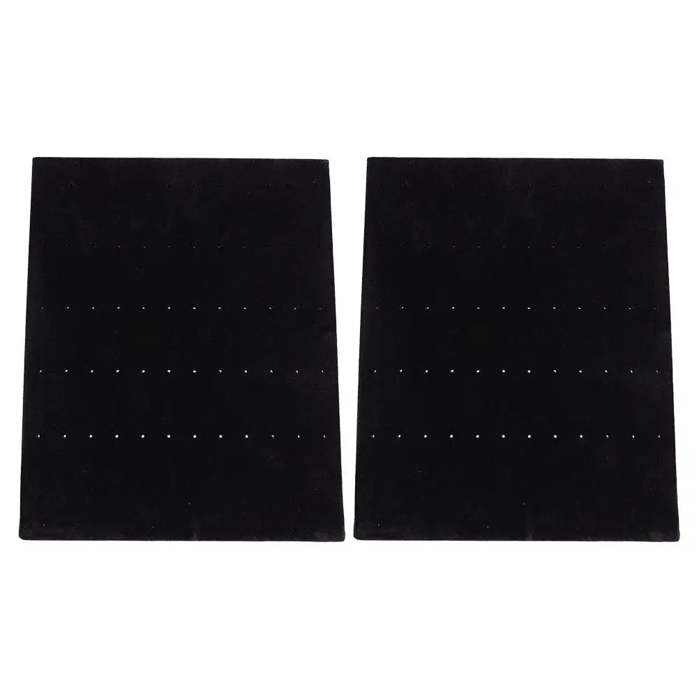 

2Pcs Earring Holder Stand Black Jewelry Display Board for Studs and Dangles Minimalist Space-Saving Organizer for Daily Use Or