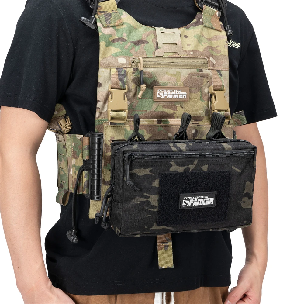 Imagem -06 - Open-top Tactical Molle Pouch Revista Triplo Bolsa Acessórios Bolsa Multifuncional Caça Bolsas Rifle Mag