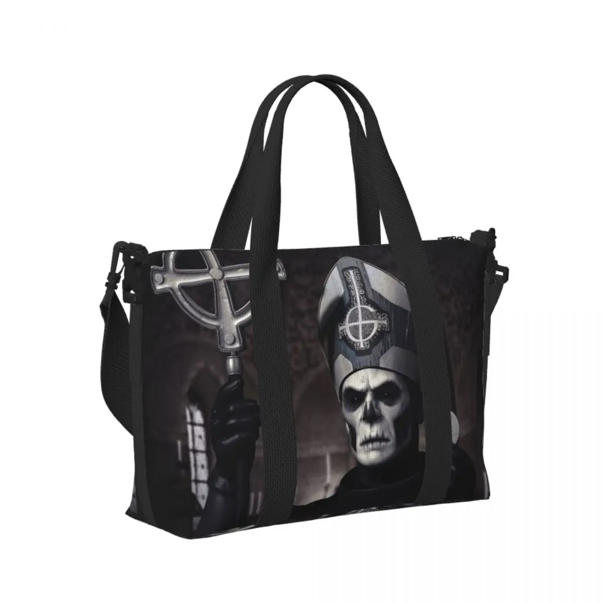 

Пользовательская рок-группа Ghost BC Пляжная дорожная сумка Большая вместительная сумка-тоут для тренажерного зала Йога Женская дорожная сумка для покупок