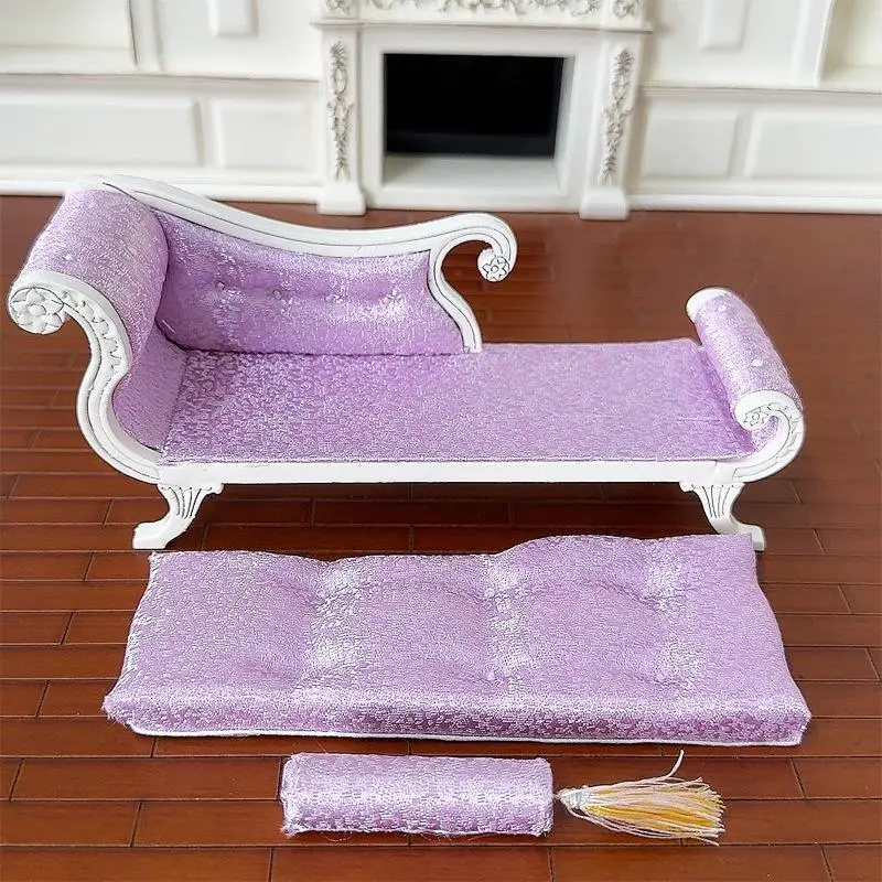 1:6 1:12 Poppenhuis Simulatie Bank Fauteuil Model Pop Thuis Miniatuur Schoonheid Bank Meubels Decor Poppenhuis Thuis Pretend Speelgoed