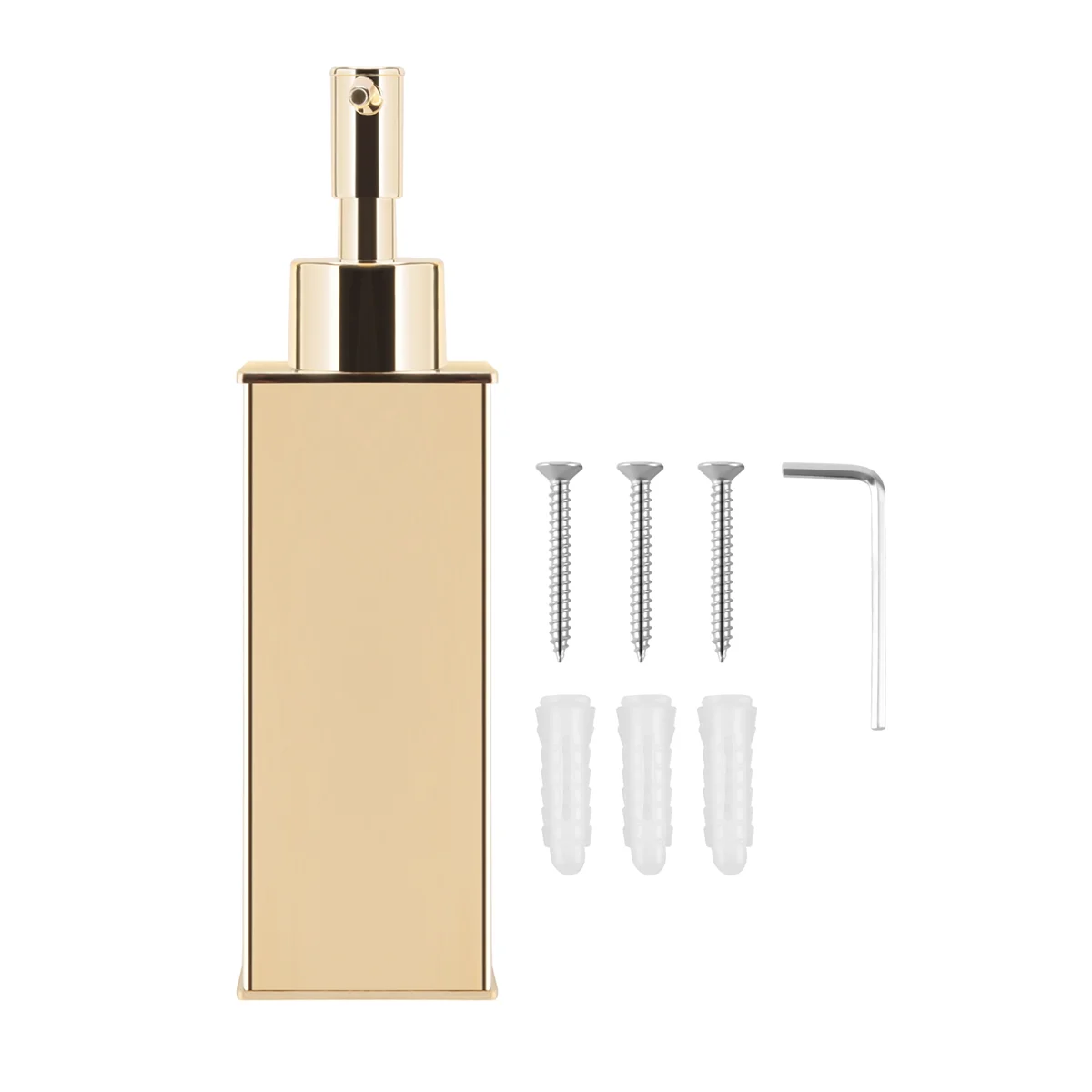 A40T Liquid Soap Dispenser Bathroom Wall Mounted Gold Shower Gel Detergent Shampoo Bottle for Kitchen Hotel Home