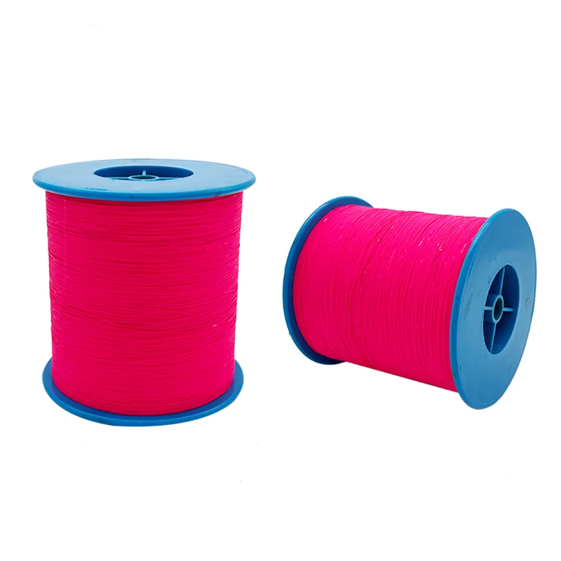 VOOFENG-Double Sides Reflective Thread Yarn, tricô para roupas, correias, sapatos, meias, rosa vermelha, RS-11RT, 0.5mm x 4000m