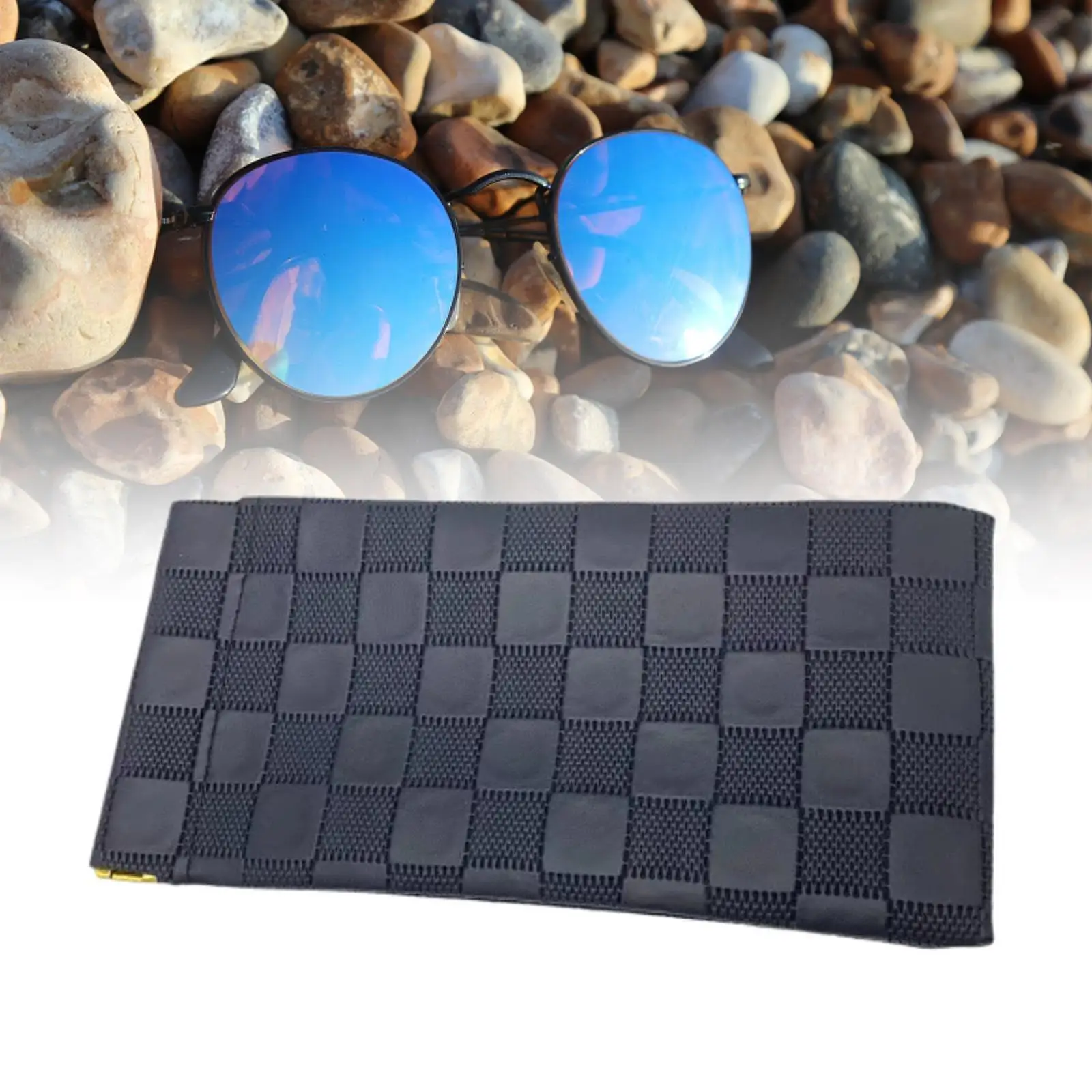 حقيبة تخزين النظارات الشمسية الناعمة، إغلاق زنبركي تلقائي، حامل نظارات خفيف الوزن للرجال والنساء أثناء السفر