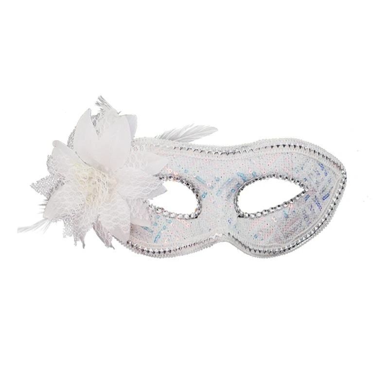 

DXAE Masquerades Mask Venetians Party Mask Halloween Costume Mask Mardi Gras Mask Women Sequins Half Face Mask Eye Mask