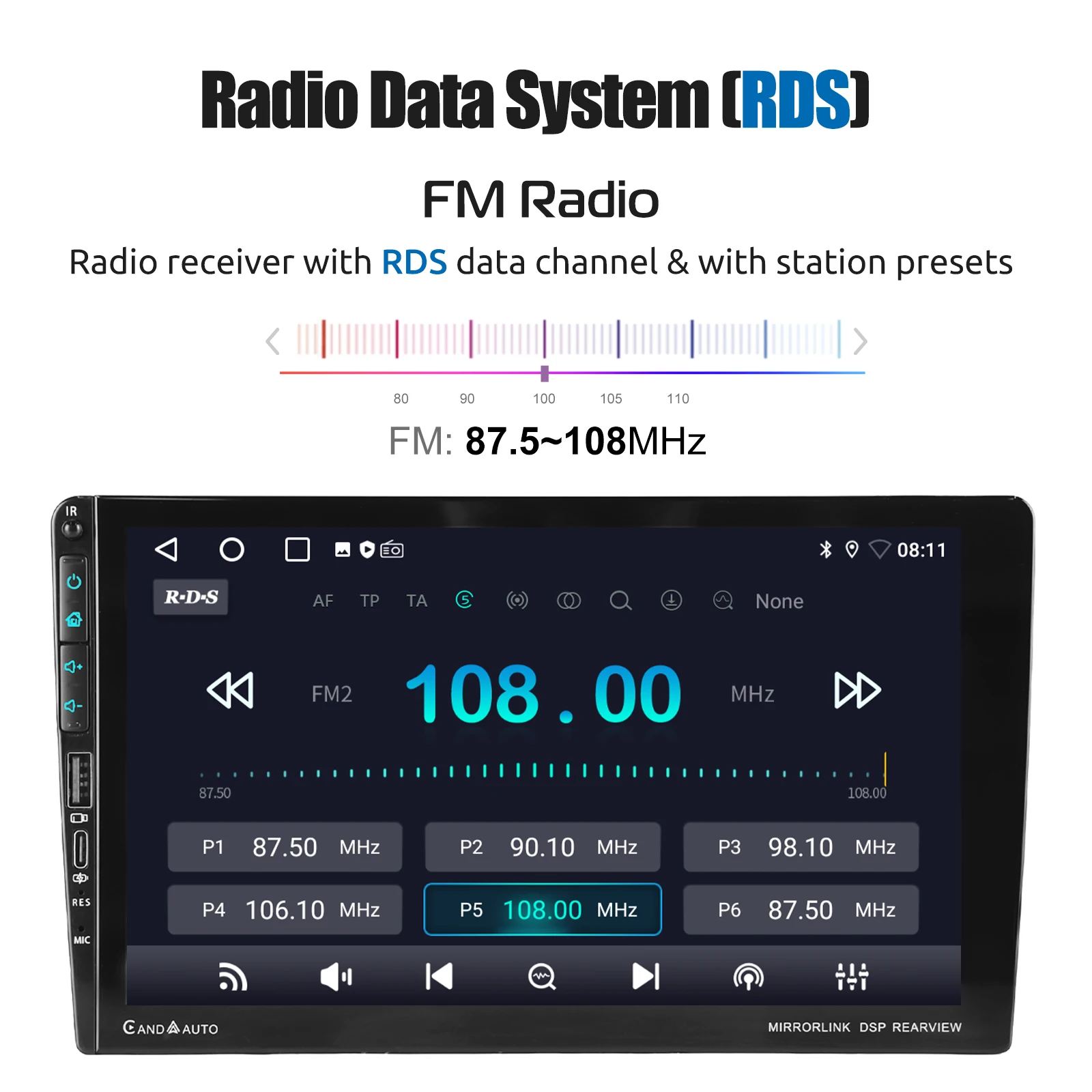 ESSGOO DAB+ 9'' Android14 32/64G Für Nissan Qashqai J10 2006-2013 Carplay Autoradio RDS GPS Navi WIFI BT USB Typ-C – Detail 11