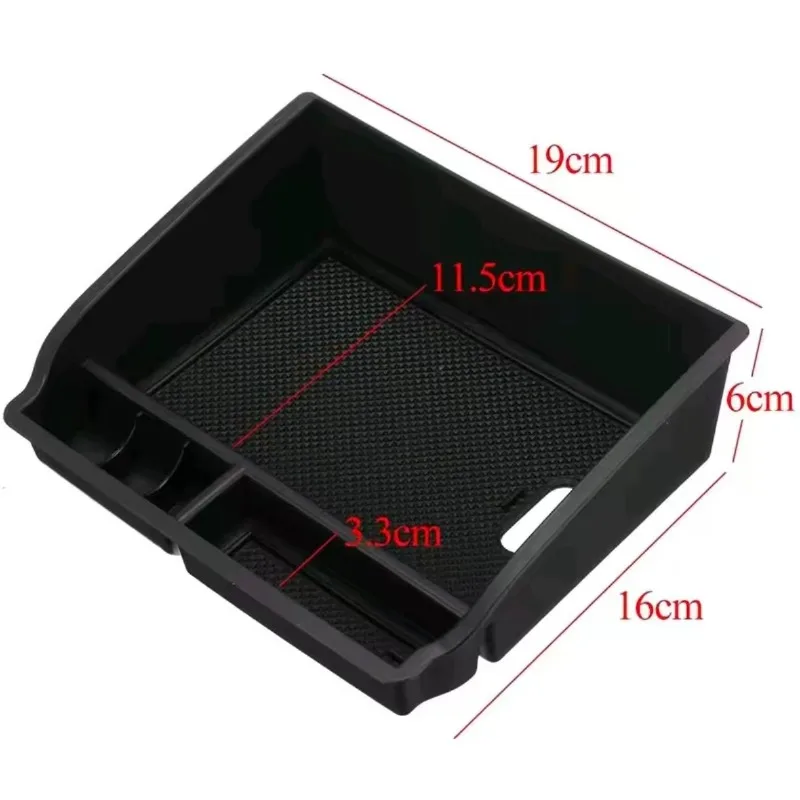 Organizador de Apoio de Braço Central ABS para Toyota Fortuner Hilux 2015 - 2022, Caixa de Armazenamento para Console Central