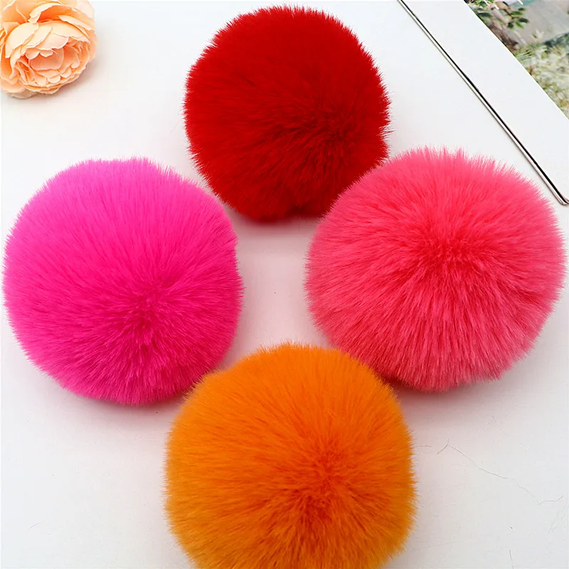 10-20 sztuk puszyste miękkie Pom Pom 10cm Faux pluszowe Pom Pom DIY brelok wisiorek ślubny wystrój domu Pom Pom materiały krawieckie