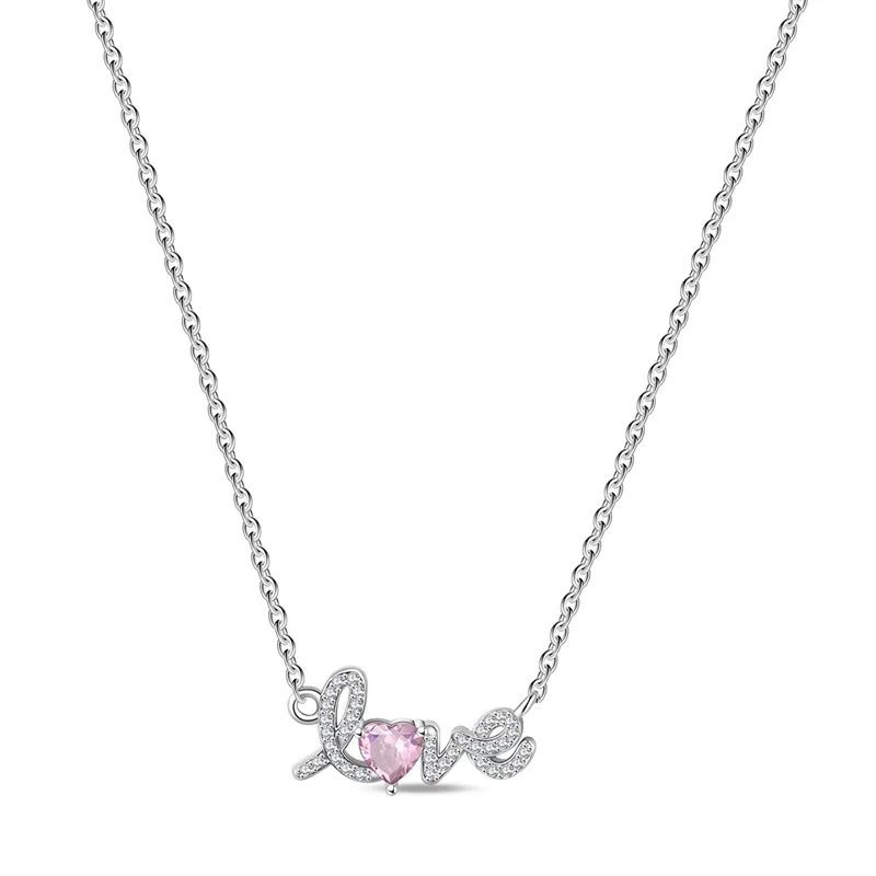 

Новое ожерелье из стерлингового серебра 925 пробы с сияющим цирконом в форме сердца для женщин, подарки на день рождения и годовщину, 2026 год