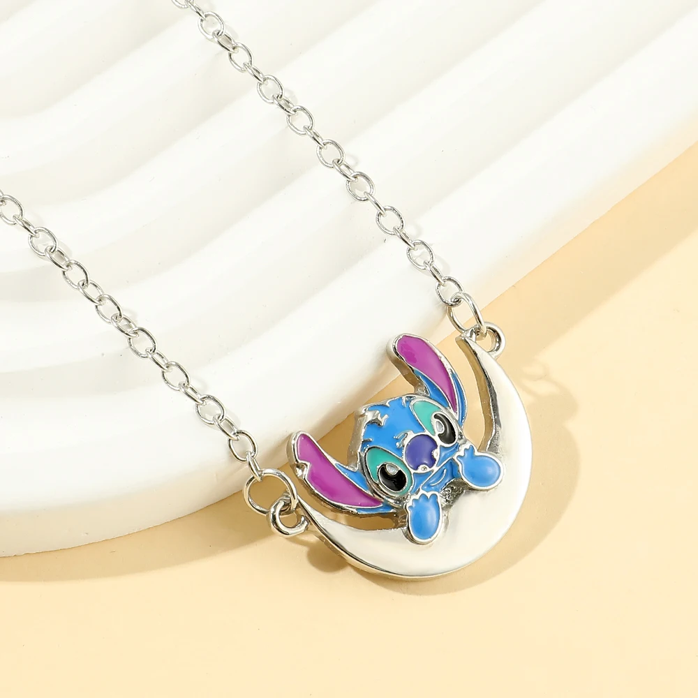 Stitch Pendant Necklace Jewelry Gifts Fans Zinc Alloy Cosplay Prop