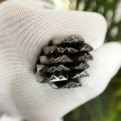 3mm Height Mountain Series Metal Stamp Jewelry Stamping Tool Steel Carving Punch Leather Silver Pressing Embossing Puncher Craft