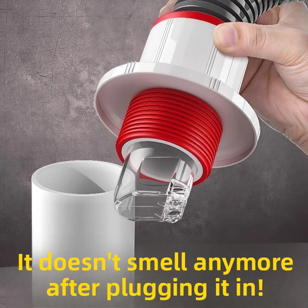 Kitchen Bathroom Sewer Drain Pipe Sealing Plug Anti Odor Backflow Preventer Universal Tube Stopper Ring,Drain Pipe Odor Stopper