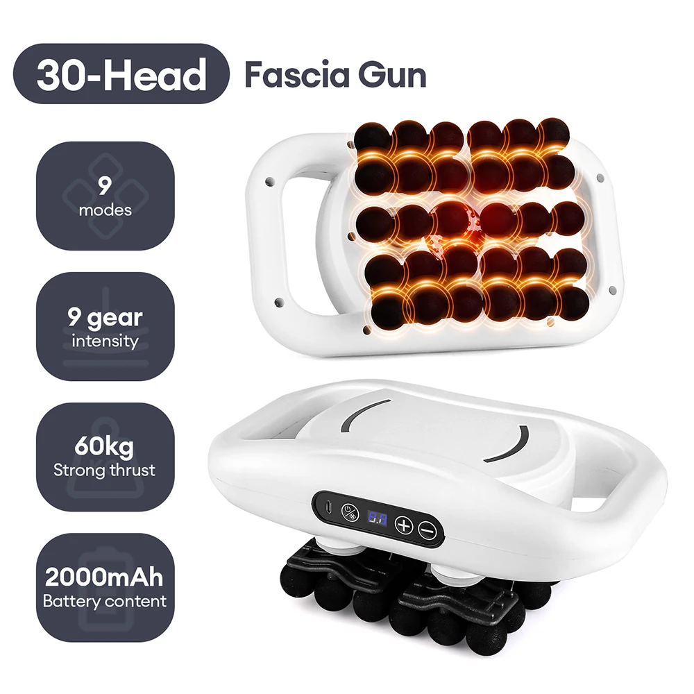 foreverlily 48-köpfe Körper Massage Pistole Hochfrequenz Vibration Faszien Pistole Zurück Taille Oberschenkel Massager Hals Schulter Massager Muskel masajeador 6
