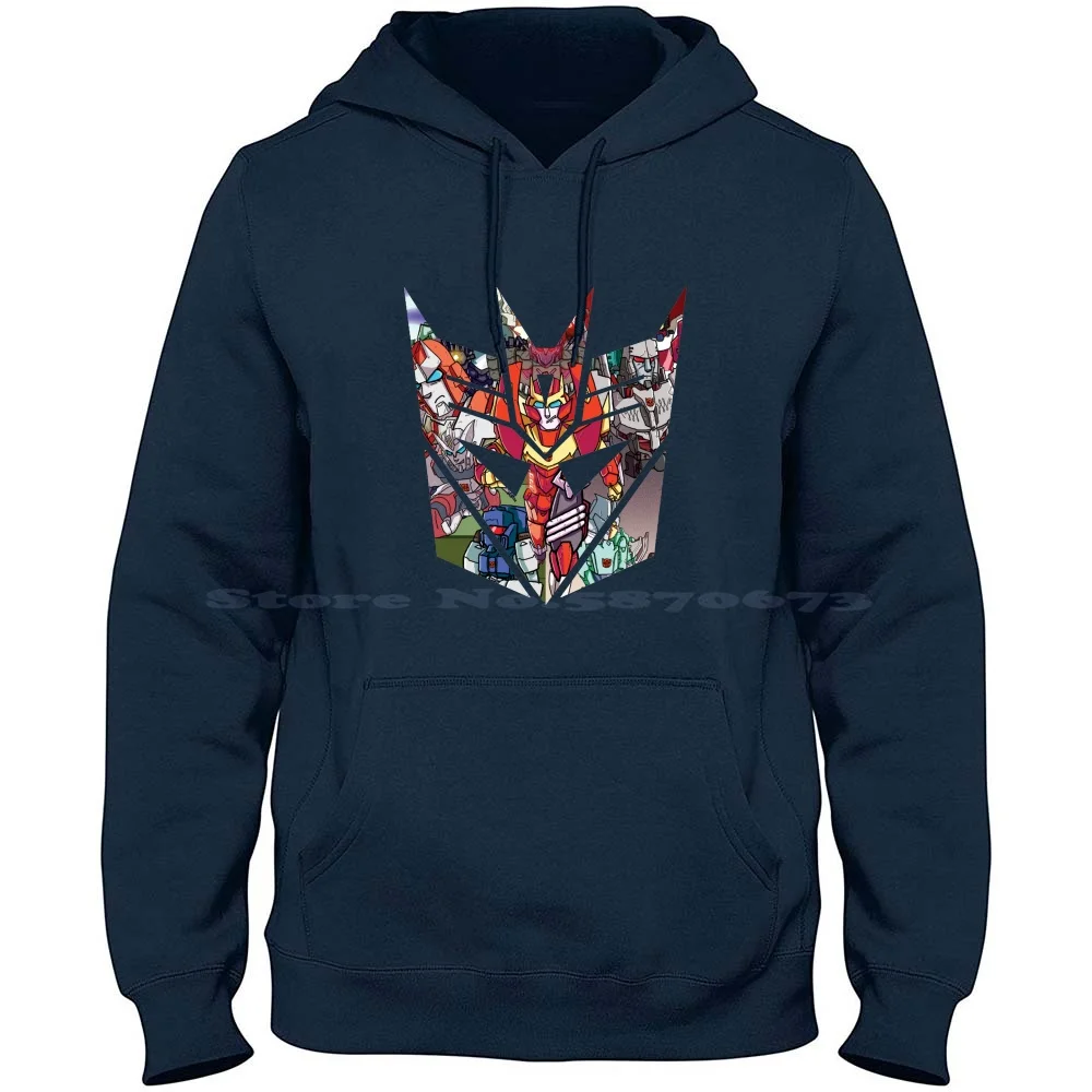 تي شيرت بغطاء للرأس من القطن الخالص بنسبة 100% من Mtmte Decepticon Transformers Mtmte