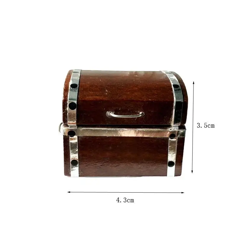 1:12 Poppenhuis Simulatie Te Openen Schatkist Opbergdoos Miniatuur Meubels Model Speelhuis Speelgoed Decor Kid Geschenken