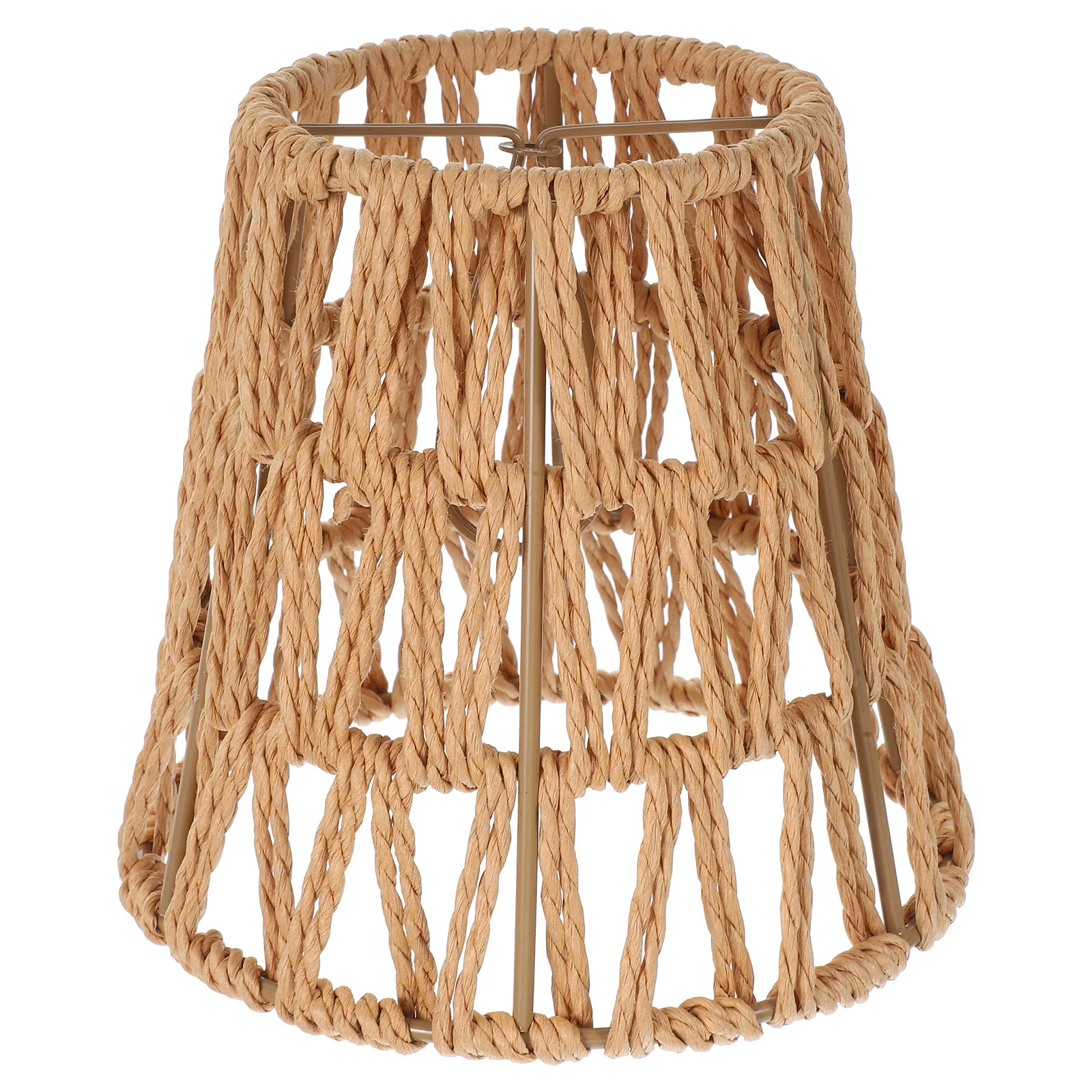 

Farmhouse Lampshade Rattan for Ceiling Indoor Light Cover Bulb Wicker Paper Rope