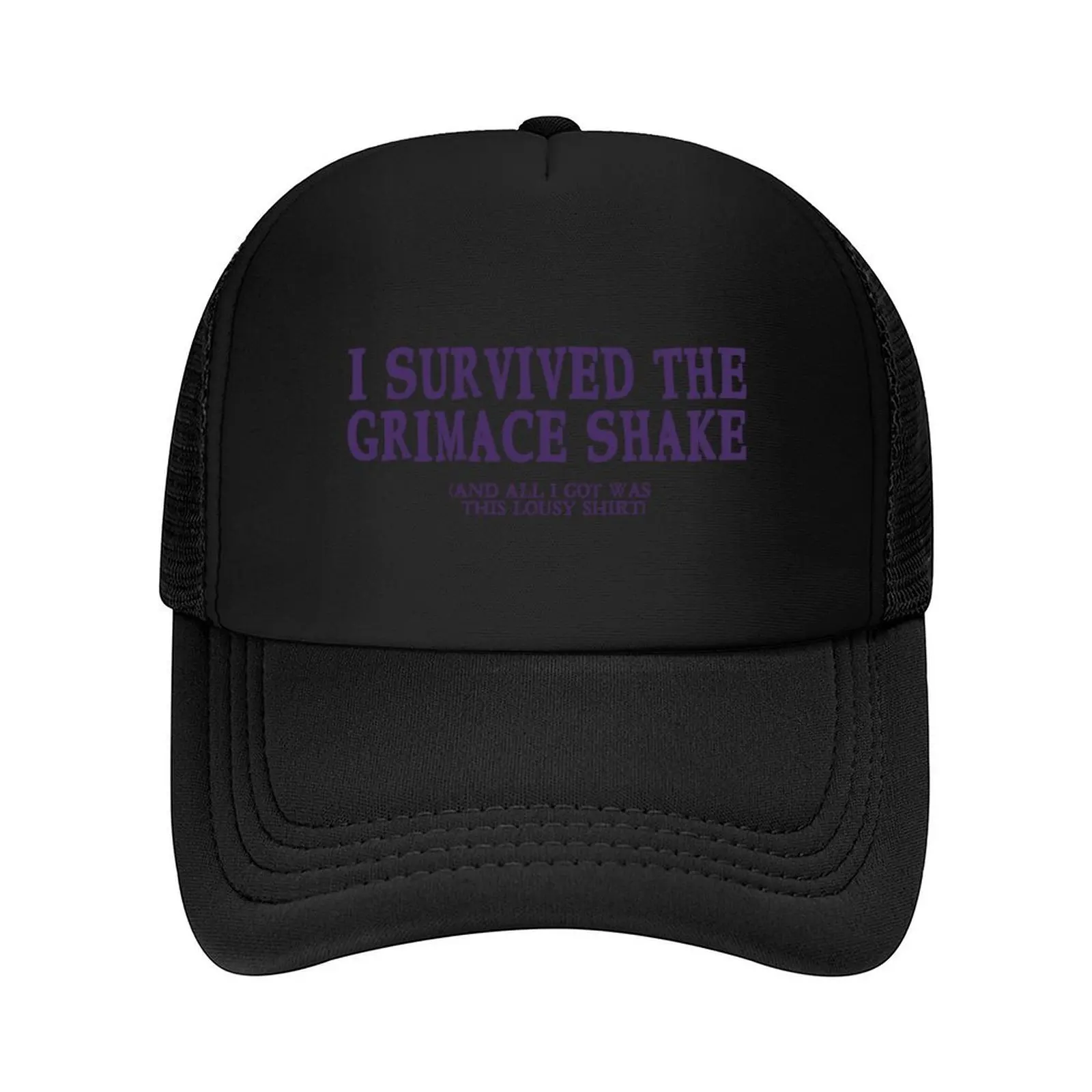 

I survived the Grimace Shake Baseball Cap golf hat genuine Luxury Hat Snapback Cap Anime Hat Women's Beach Visor Men's