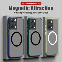 Translucent Magsafe Matte Phone Case for Xiaomi Redmi Poco X3 M3 M4 M2 Pro X5 X6 F5 M6 Pro M6Pro C50 C40 4G 5G Phone Cover