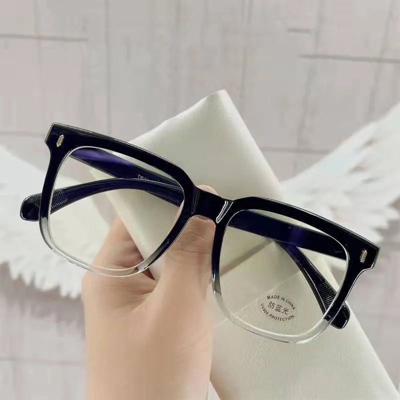 

Fashion Square Big Frame Finished Myopia Glasses Ladies Optical Spectacle Eyewear Computer Eyeglasses Unisex Oversized Glasses