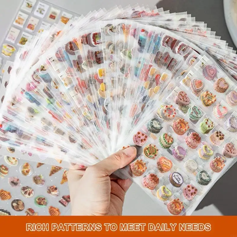 T5EA 6 листов наклейка жизни для журналирования, художественных поделок, альбома, журналов и журналов