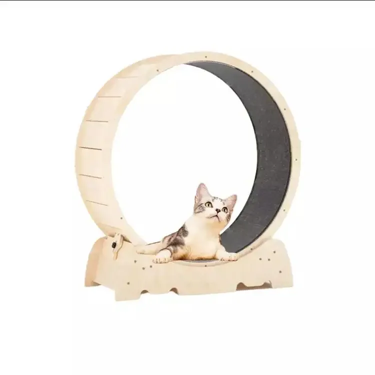 Wooden Pet Tread Cat Treadmill Cat Exercise Running Wheel Cat Running Wheel