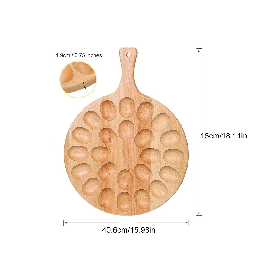 Wooden Egg Storage Box Eggs Tray Home Storage Rack Multi-Compartment Eggs Holder Kitchen Cooking Refrigerator Keep Fresh Tools