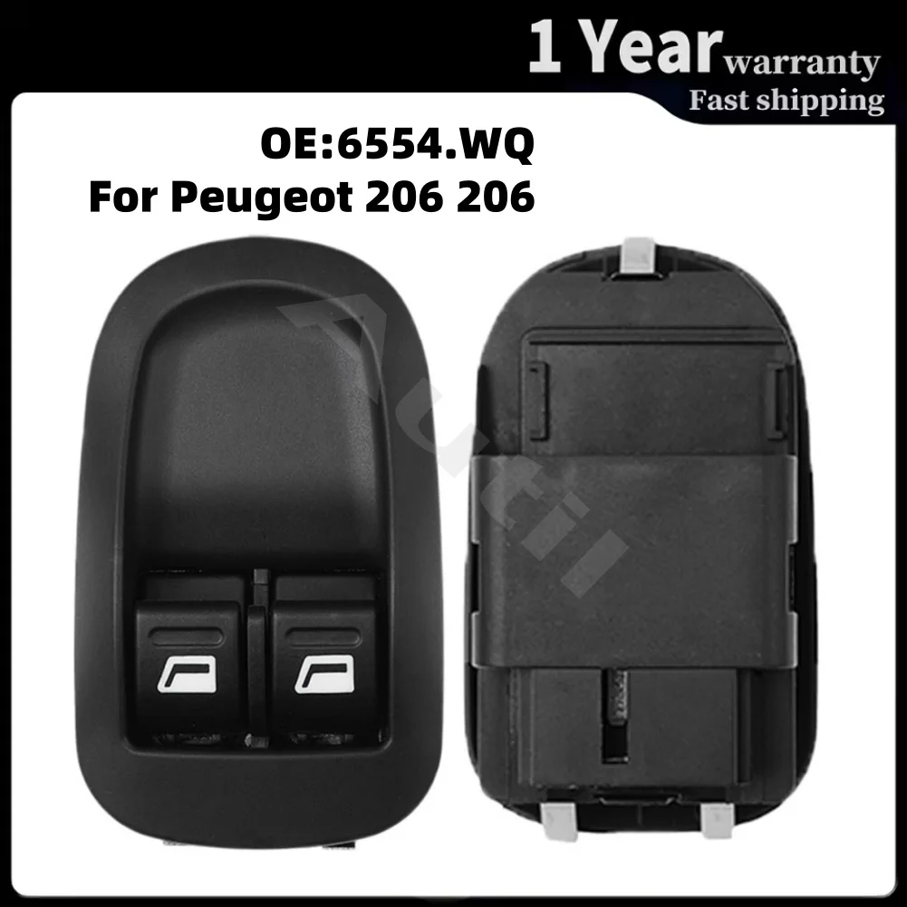 6554.WQ Power Window Lifter Switch Mirror Adjust Button for Peugeot 206 206 CC 206 SW 1998-2010 Replacement Car Accessories