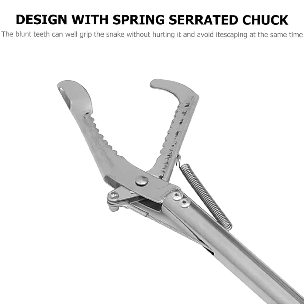 Foldable Snake Tongs Stick 1.2m Easy Reach Pick Up Tool Foldable Garbage Clip For Efficient Waste Management And Clean Yard