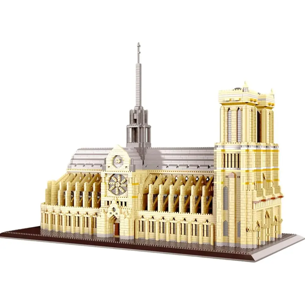 

7300+ Piece 3D Notre Dame Cathedral Building Blocks Set - Challenging Architecture for Adults, Collectible & Educational