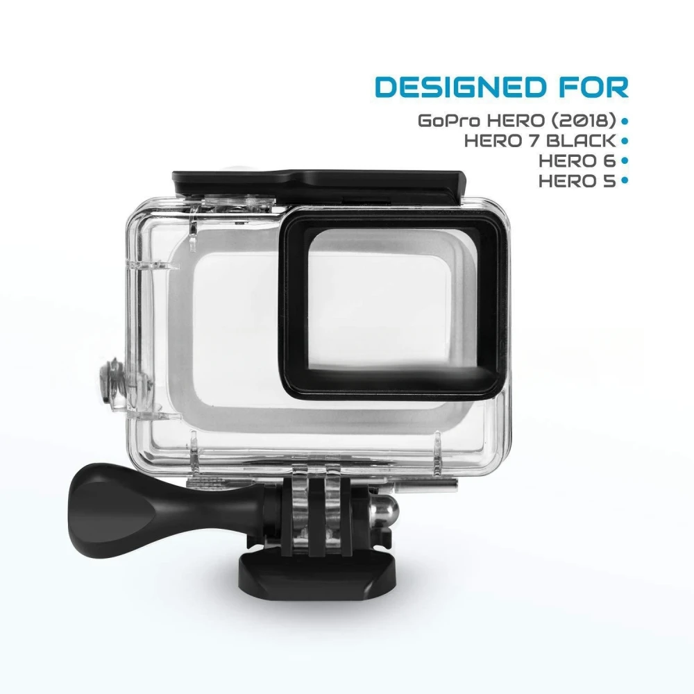Black Waterproof Housing Case Underwater Driving Suit For Go Pro Hero 5 6 7 Protective Dive Cover Action Camera Accessories